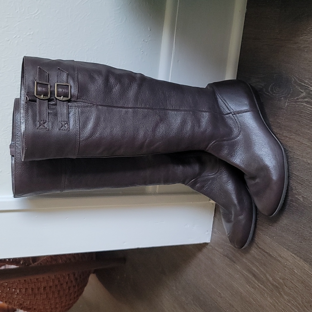 Dark Brown Leather Boots Dark Brown Leather Boots